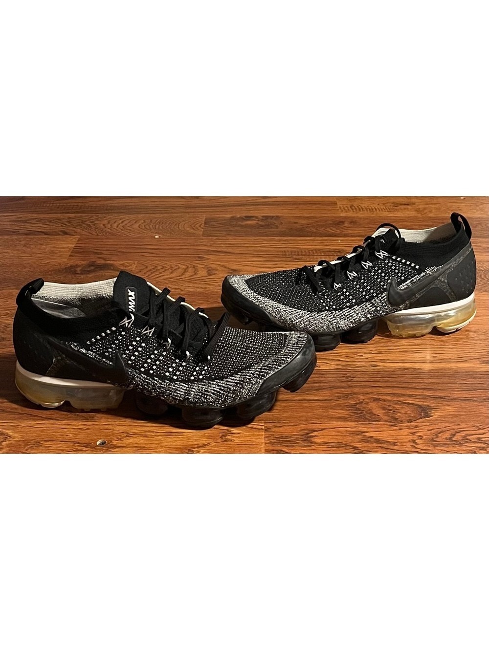 Nike Air VaporMax 2.0 Oreo Flyknit Running Shoes Mens 12